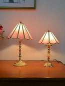GobekUsa Brass Desk Lamp - French Retro Minimalist Light Luxury Bedroom Nostalgia