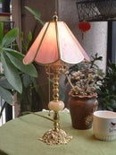 GobekUsa Brass Desk Lamp - French Retro Minimalist Light Luxury Bedroom Nostalgia
