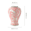 GobekUsa Blue White Porcelain Vase Chinese Retro Home Decor Flower Vase