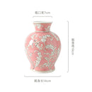 GobekUsa Blue White Porcelain Vase Chinese Retro Home Decor Flower Vase