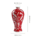 GobekUsa Blue White Porcelain Vase Chinese Retro Home Decor Flower Vase