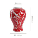 GobekUsa Blue White Porcelain Vase Chinese Retro Home Decor Flower Vase