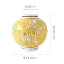 GobekUsa Blue White Porcelain Vase Chinese Retro Home Decor Flower Vase