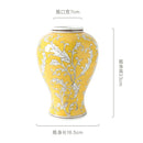 GobekUsa Blue White Porcelain Vase Chinese Retro Home Decor Flower Vase