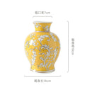 GobekUsa Blue White Porcelain Vase Chinese Retro Home Decor Flower Vase