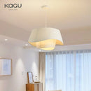 GobekUsa Cream Fabric Chandelier: Retro Nordic Attic Light for Bedroom, Living Room, Dining Room