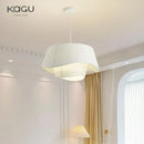 GobekUsa Cream Fabric Chandelier: Retro Nordic Attic Light for Bedroom, Living Room, Dining Room