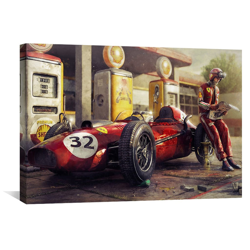 Retro Racing Canvas