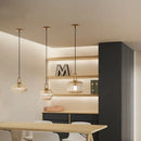 GobekUsa Glass Pendant Lights LED E27 Retro Luxury Hanging Fixtures for Dining Room