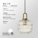 GobekUsa Glass Pendant Lights LED E27 Retro Luxury Hanging Fixtures for Dining Room