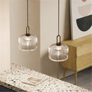 GobekUsa Glass Pendant Lights LED E27 Retro Luxury Hanging Fixtures for Dining Room
