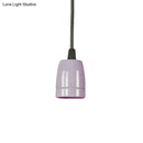 GobekUsa Retro Style Mini Hanging Pendant Light - Adjustable Cord, Black/Red Ceramic Ceiling Fixture