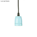 GobekUsa Retro Style Mini Hanging Pendant Light - Adjustable Cord, Black/Red Ceramic Ceiling Fixture