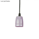GobekUsa Retro Style Mini Hanging Pendant Light - Adjustable Cord, Black/Red Ceramic Ceiling Fixture