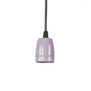 GobekUsa Retro Style Mini Hanging Pendant Light - Adjustable Cord, Black/Red Ceramic Ceiling Fixture