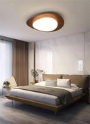 GobekUsa Retro-Style Walnut Acrylic Ceiling Light