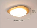GobekUsa Retro-Style Walnut Acrylic Ceiling Light