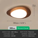 GobekUsa Retro-Style Walnut Acrylic Ceiling Light