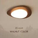 GobekUsa Retro-Style Walnut Acrylic Ceiling Light