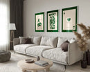 GobekUsa Retro Wall Art Posters Set - Luck Queen Ace