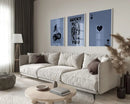 GobekUsa Retro Wall Art Posters Set - Luck Queen Ace