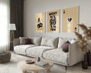 GobekUsa Retro Wall Art Posters Set - Luck Queen Ace