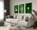 GobekUsa Retro Wall Art Posters Set - Luck Queen Ace