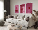 GobekUsa Retro Wall Art Posters Set - Luck Queen Ace