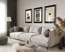 GobekUsa Retro Wall Art Posters Set - Luck Queen Ace