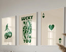 GobekUsa Retro Wall Art Posters Set - Luck Queen Ace