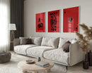 GobekUsa Retro Wall Art Posters Set - Luck Queen Ace