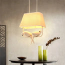 GobekUsa Bird Cage Chandelier: Resin Retro Luminaria Pendant Lamp for Dining Room, Bedroom, Kitchen Island