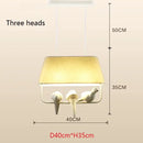 GobekUsa Bird Cage Chandelier: Resin Retro Luminaria Pendant Lamp for Dining Room, Bedroom, Kitchen Island