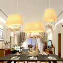 GobekUsa Bird Cage Chandelier: Resin Retro Luminaria Pendant Lamp for Dining Room, Bedroom, Kitchen Island