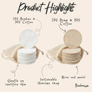 Reusable Bamboo Cotton Facial Rounds | 20 Ct.