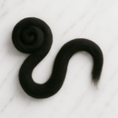 Black Merino Wool Carded Sliver | 19 Micron Dyed Wool by Revolution Fibers