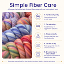 Bambino Range Roving (8 Ounces) | Tonal Blend of 85% Dyed Merino and 15% Dyed Bamboo