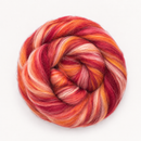 Bambino Range Roving (8 Ounces) | Tonal Blend of 85% Dyed Merino and 15% Dyed Bamboo