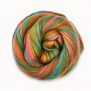 Bambino Range Roving (8 Ounces) | Tonal Blend of 85% Dyed Merino and 15% Dyed Bamboo