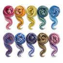 Constellation Range Roving (8 Ounces) | Tonal Blend of 70% Dyed Merino and 30% Fine Tussah Silk, 21 Micron