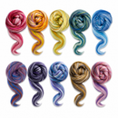 Constellation Range Roving (8 Ounces) | Tonal Blend of 70% Dyed Merino and 30% Fine Tussah Silk, 21 Micron by Revolution Fibers