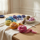 Constellation Range Roving (8 Ounces) | Tonal Blend of 70% Dyed Merino and 30% Fine Tussah Silk, 21 Micron