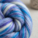 Constellation Range Roving (8 Ounces) | Tonal Blend of 70% Dyed Merino and 30% Fine Tussah Silk, 21 Micron