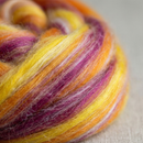 Constellation Range Roving (8 Ounces) | Tonal Blend of 70% Dyed Merino and 30% Fine Tussah Silk, 21 Micron