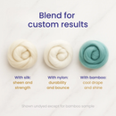 Superfine Merino Wool | 18.5 Micron Combed Top by Revolution Fibers