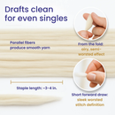 Superfine Merino Wool | 18.5 Micron Combed Top by Revolution Fibers