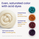 Superfine Merino Wool | 18.5 Micron Combed Top by Revolution Fibers