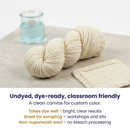 Blue Faced Leicester Worsted Weight Yarn | Undyed 100 Gram Skein | ~175 Yards by Revolution Fibers