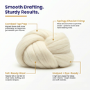 Undyed Cheviot Combed Wool Top