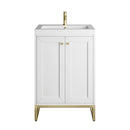 James Martin Chianti 24" Single Bathroom Vanity, Glossy White